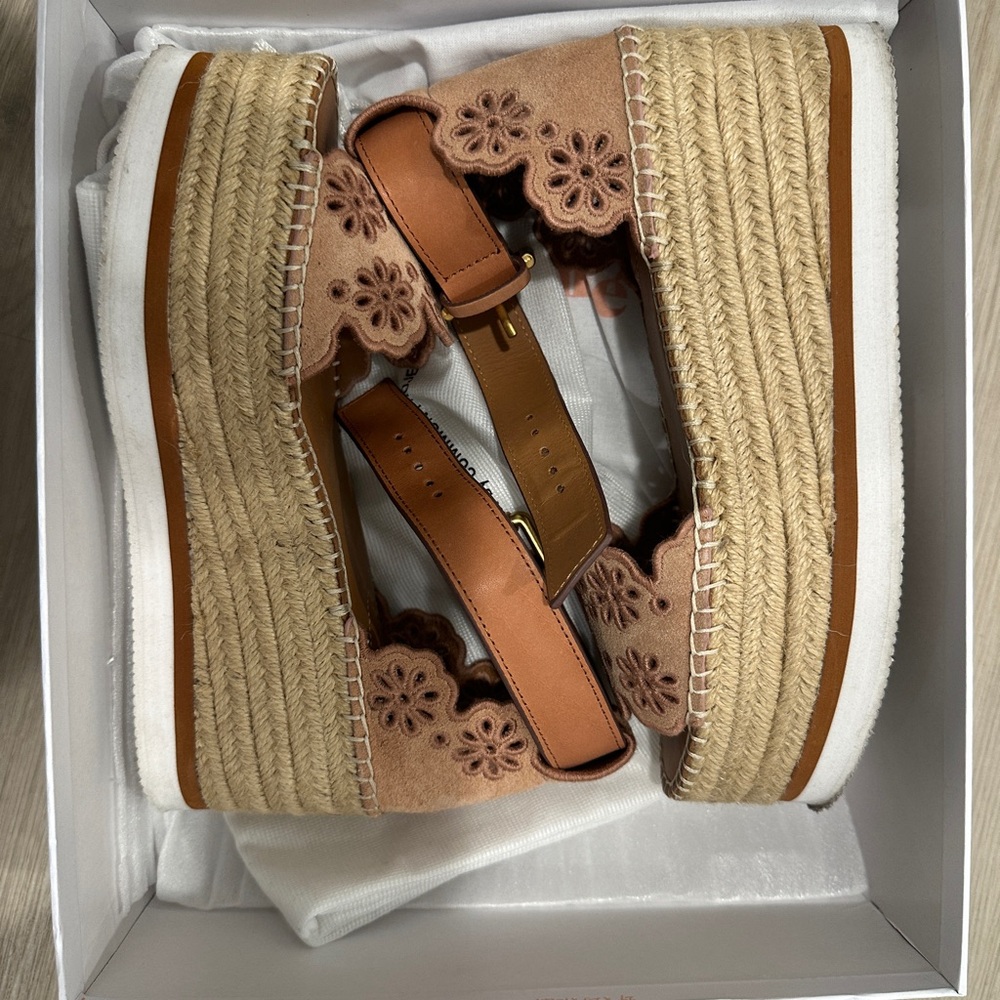 See by Chloe Platform Sandals Espadrilles 36